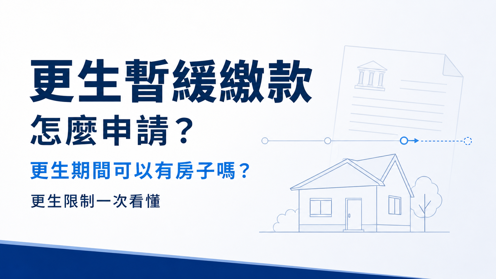 更生暫緩繳款怎麼申請?更生期間可以有房子嗎?一次看懂更生限制